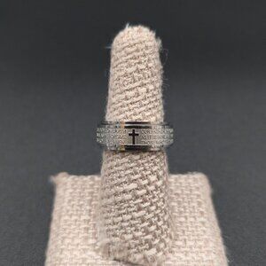 Size 7 Our Father Lord's Prayer Spinner Band Ring A7127